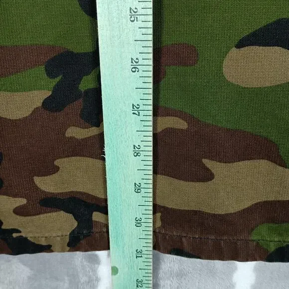 Vans Jacket Men XL Camo Canvas Military Field Button Front Woodland Utility Coat - Picture 7 of 9